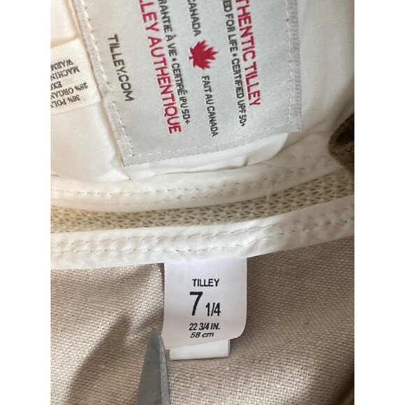 Tilley TMH55 Organic Airflo Sun Hat 7 1/4 Medium Beige - Picture 7 of 14